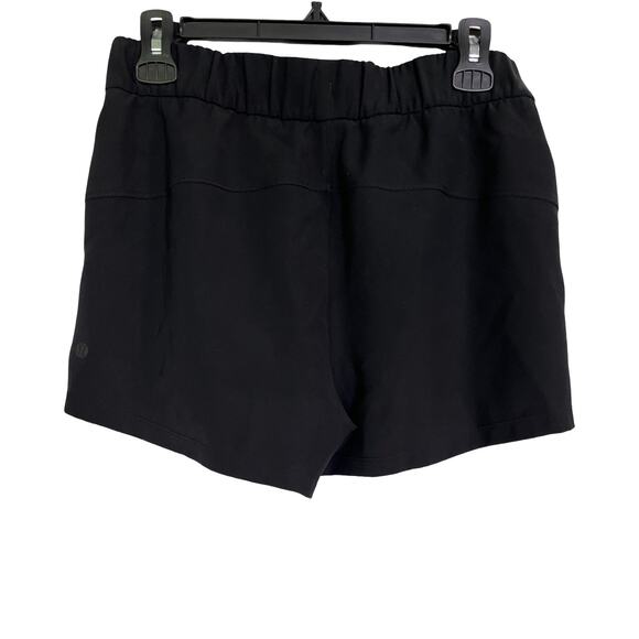 Lululemon On The Fly Shorts Black Women’s 6 Elastic Waist Drawstring Pocket - Picture 6 of 6